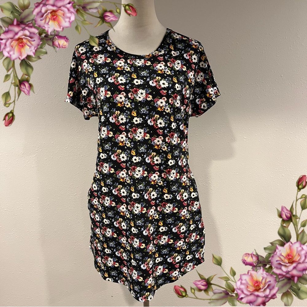 LuLaRoe short sleeve floral mini dress size small‎